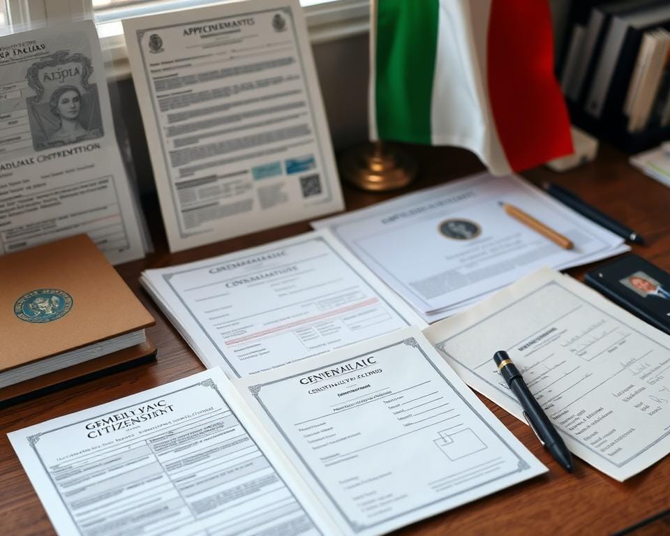 Documentação para cidadania italiana