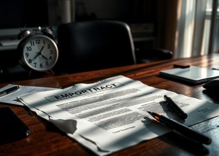 Rescisão de contrato de trabalho