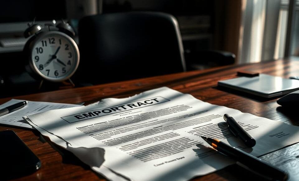Rescisão de contrato de trabalho