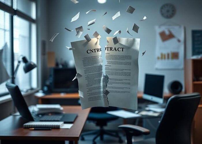 Rescisão de contrato de trabalho