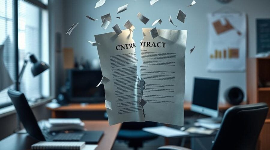 Rescisão de contrato de trabalho