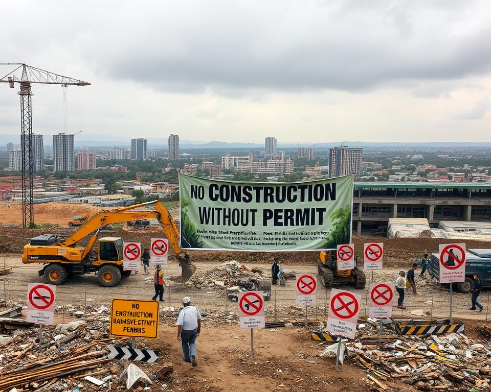 Construção sem licença ambiental