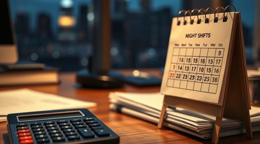 Horas extras e adicional noturno