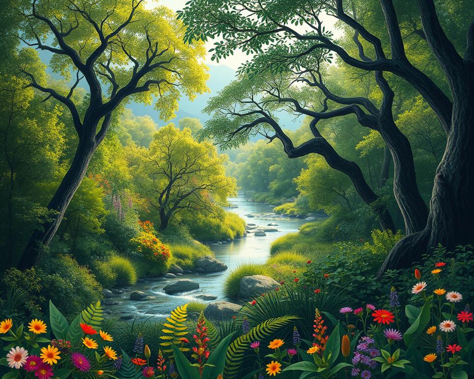 Imagem de uma área de preservação ambiental Imagem de uma área de preservação ambiental
