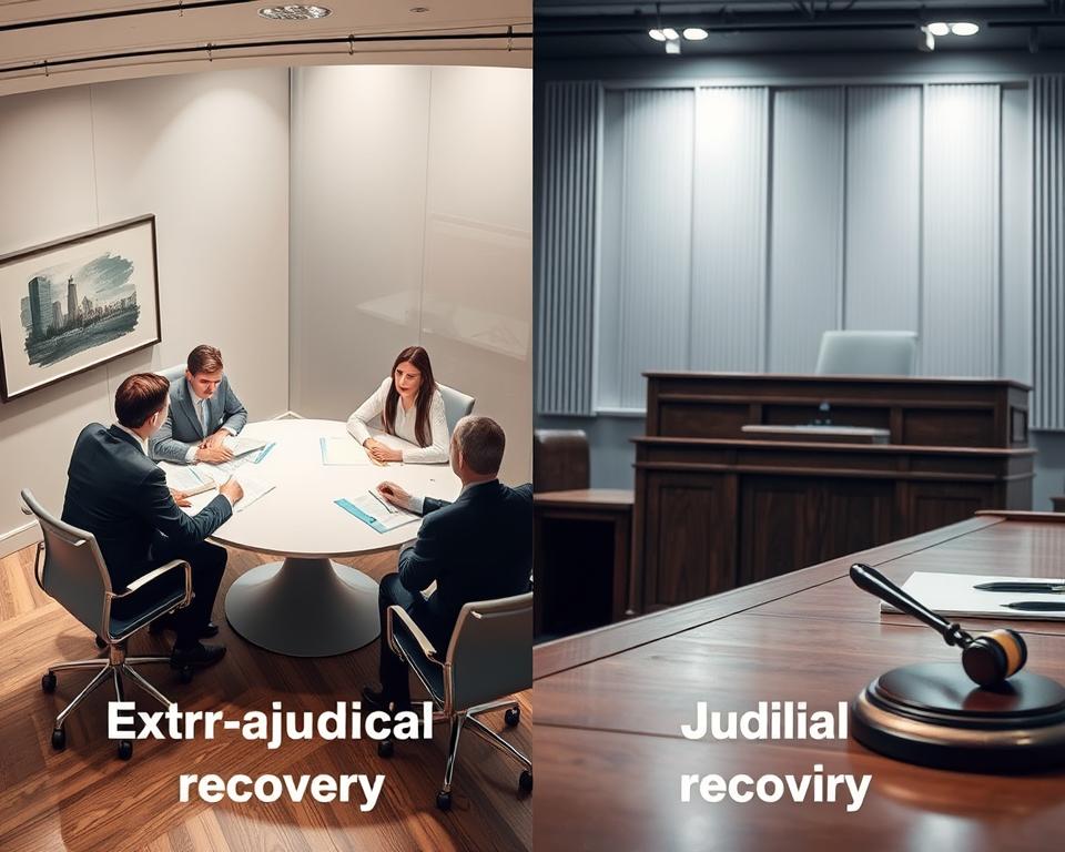 Recuperação extrajudicial vs judicial Recuperação extrajudicial vs judicial