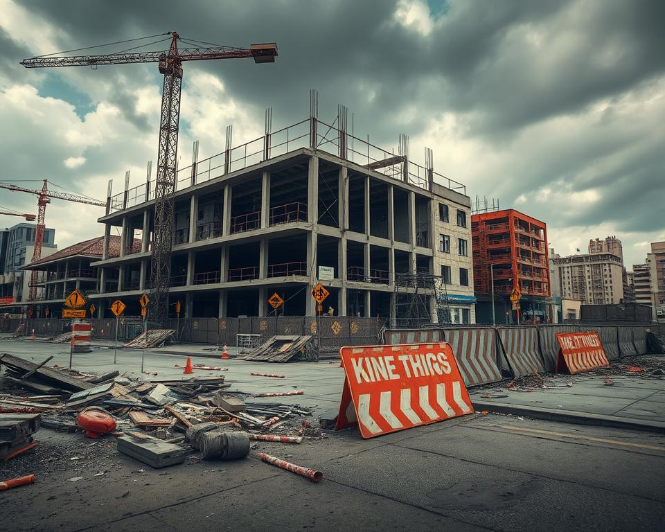 infrações de construção