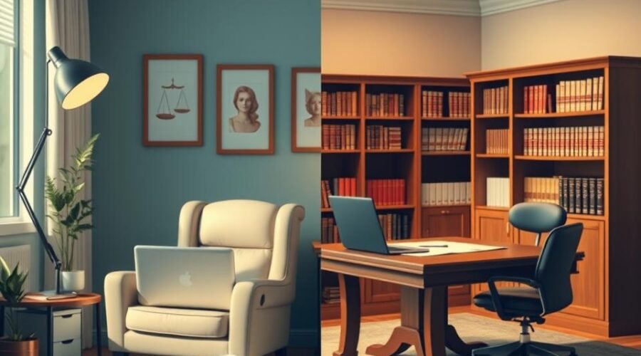 Advogado online vs presencial