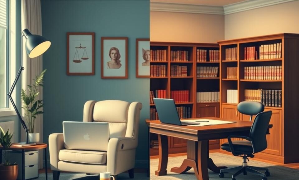 Advogado online vs presencial