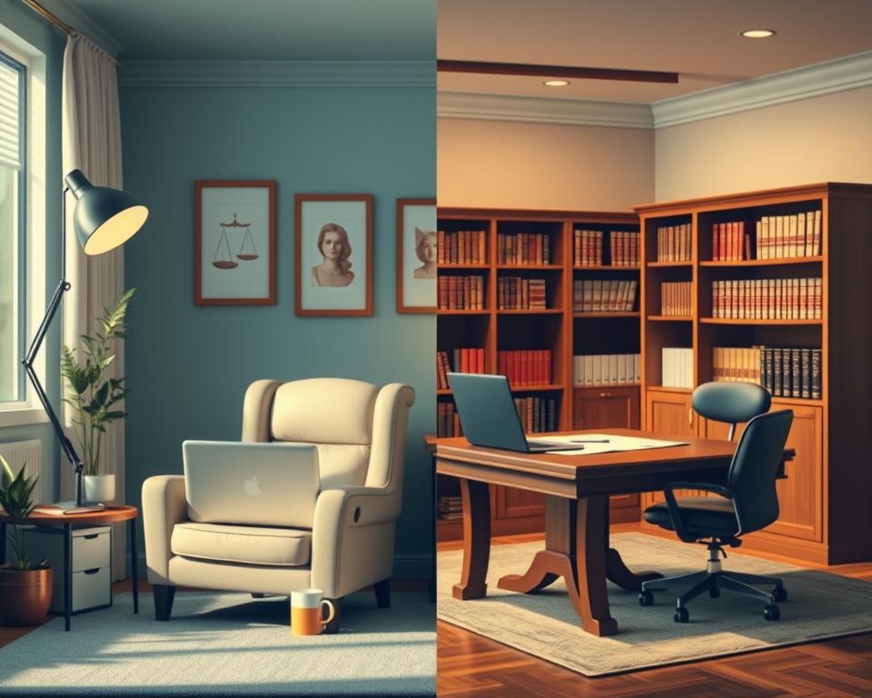 Advogado online vs presencial