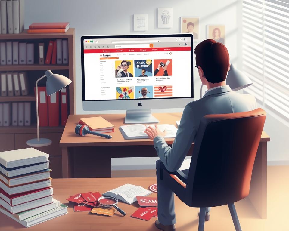 Golpe compra online advogado