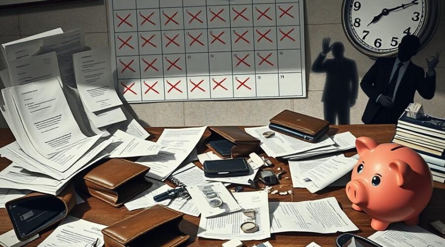 irregularidades no pagamento