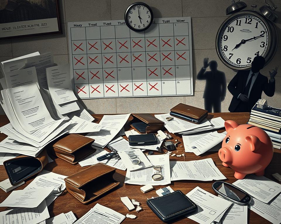 irregularidades no pagamento