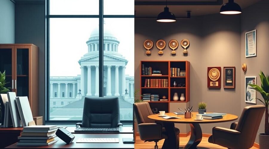 Diferença entre advogado público e particular