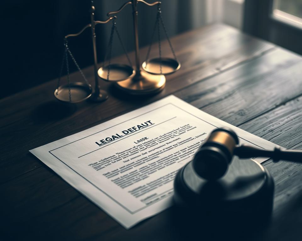 caso de inadimplência