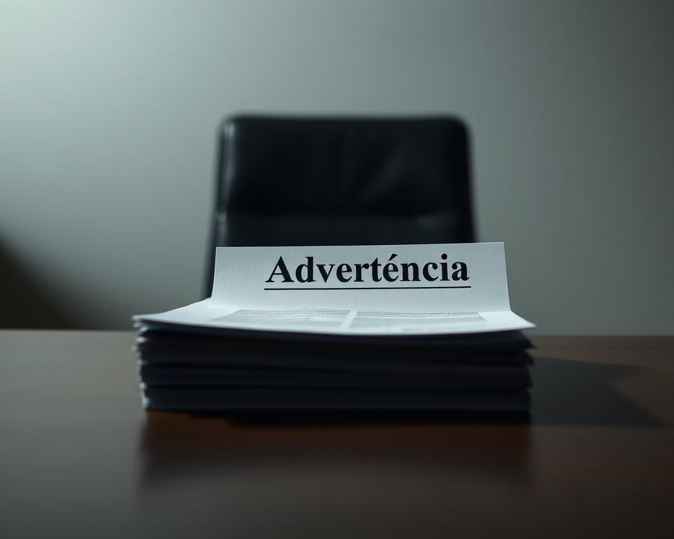 contestar advertência ou suspensão no trabalho