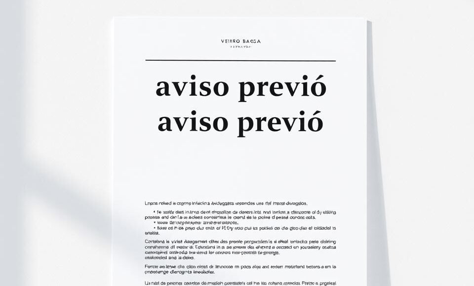 aviso prévio