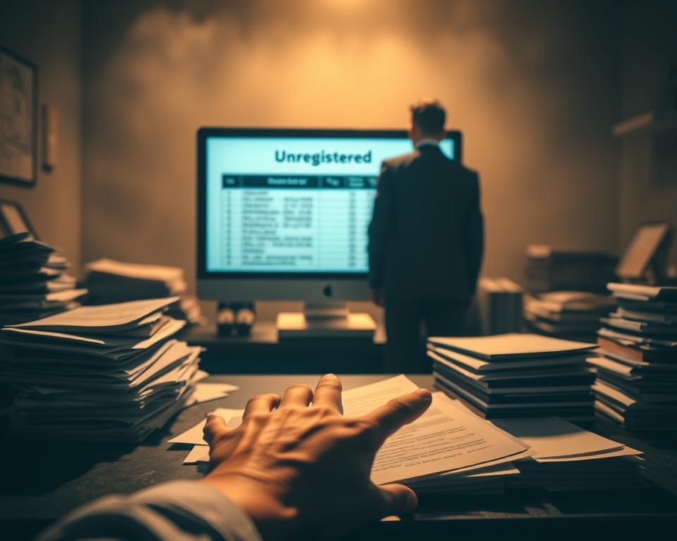 consequências da falta de registro