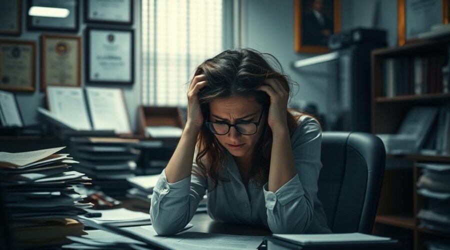 falta de registro de trabalho