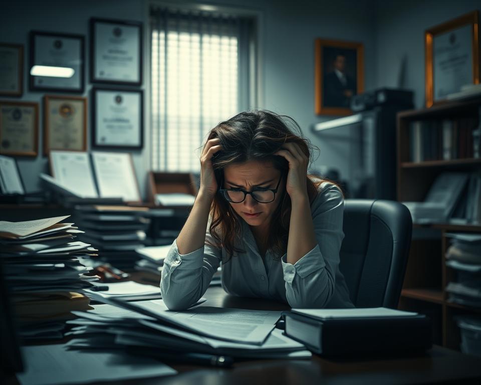 falta de registro de trabalho