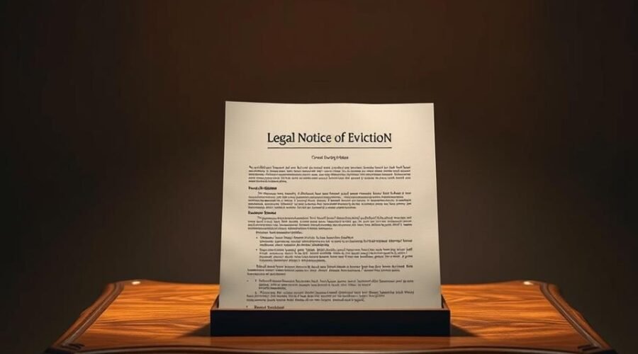 notificação de despejo
