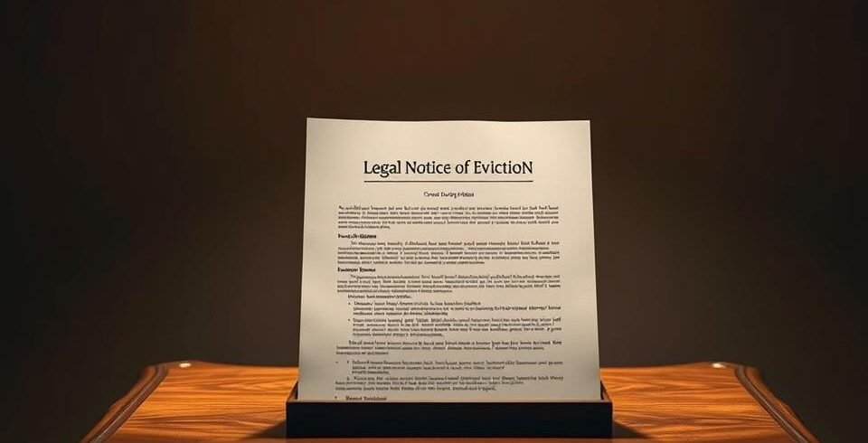 notificação de despejo