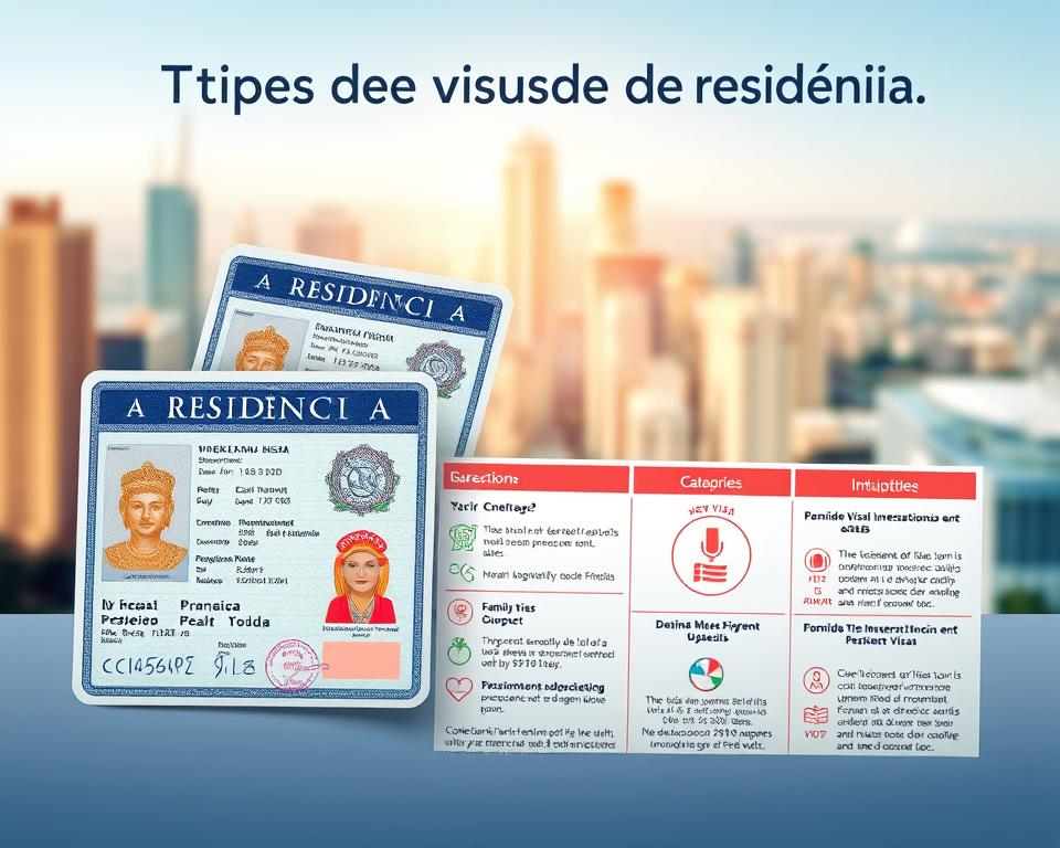 tipos de visto de residência tipos de visto de residência