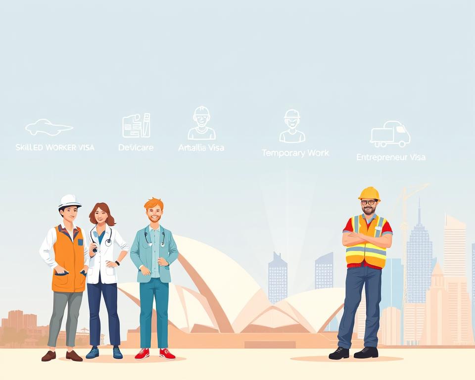 tipos de visto de trabalho na Austrália tipos de visto de trabalho na Austrália