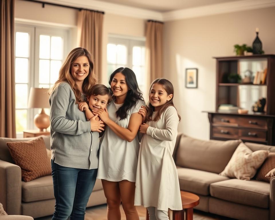 trazer cônjuge e filhos