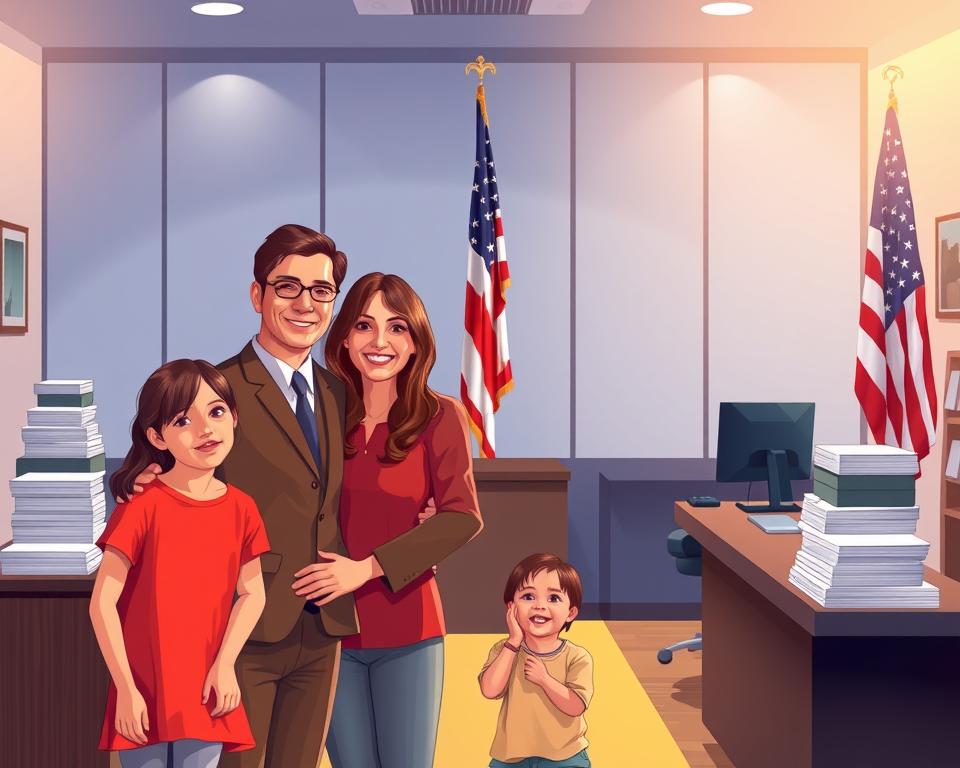 trazer cônjuge e filhos