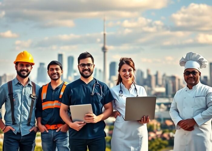 profissões para imigrantes no canadá