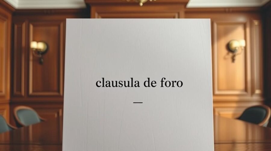 cláusla de foro