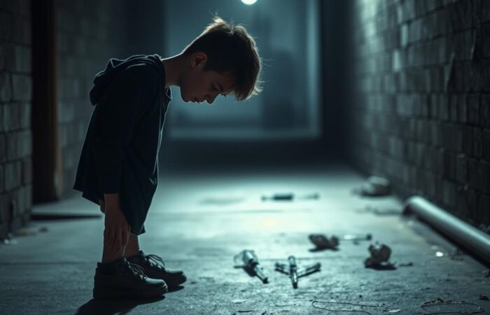 menor pego com drogas