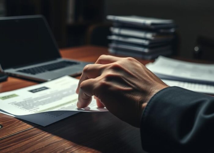 operação financeira não autorizada