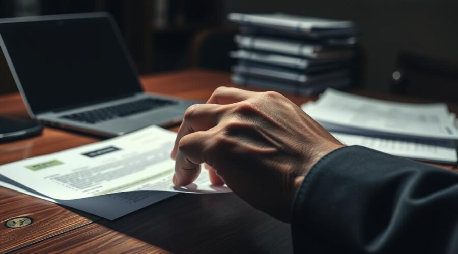 operação financeira não autorizada