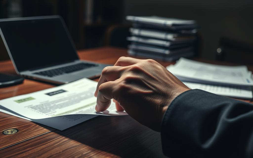 operação financeira não autorizada