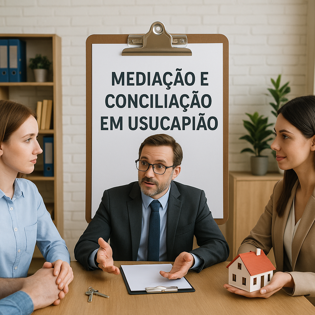 Mediação e conciliação em usucapião: alternativas rápidas para resolver disputas imobiliárias