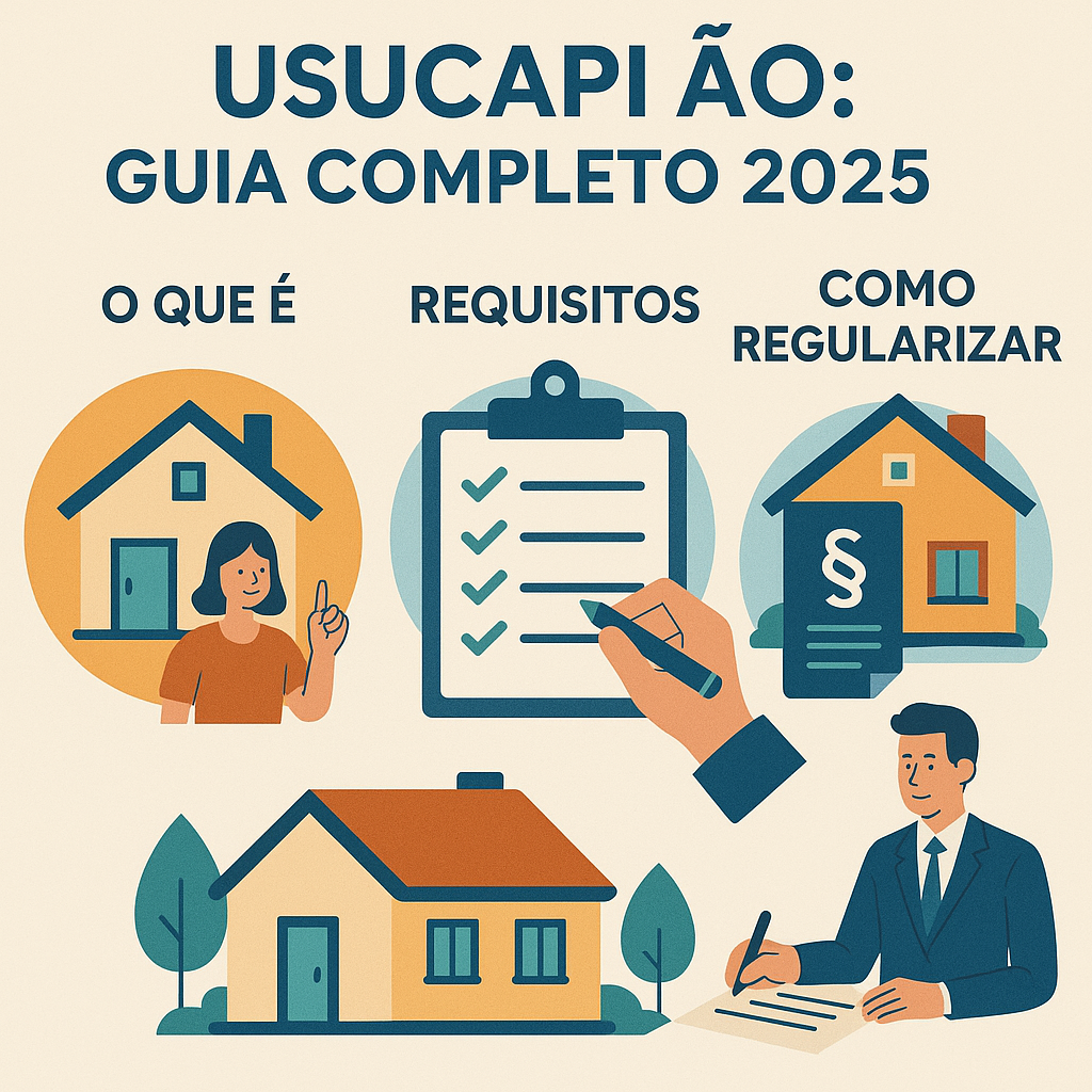 Usucapião: guia completo 2025 – o que é, requisitos e como regularizar seu imóvel