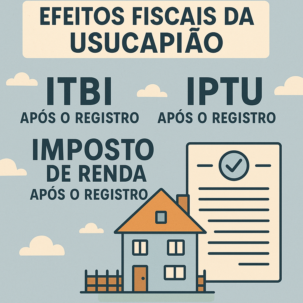 Efeitos fiscais da usucapião: ITBI, IPTU e Imposto de Renda após o registro