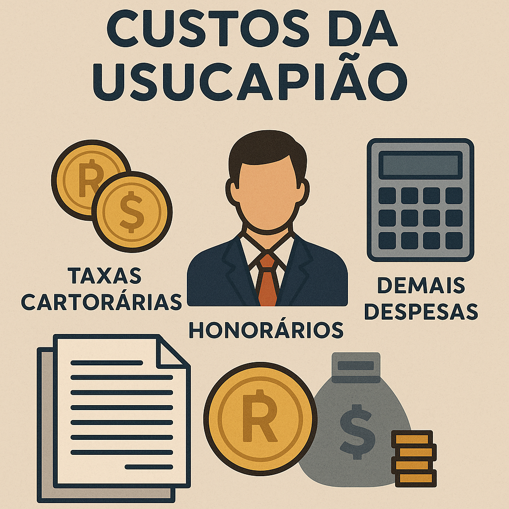 Custos da usucapião: taxas cartorárias, honorários e demais despesas explicadas