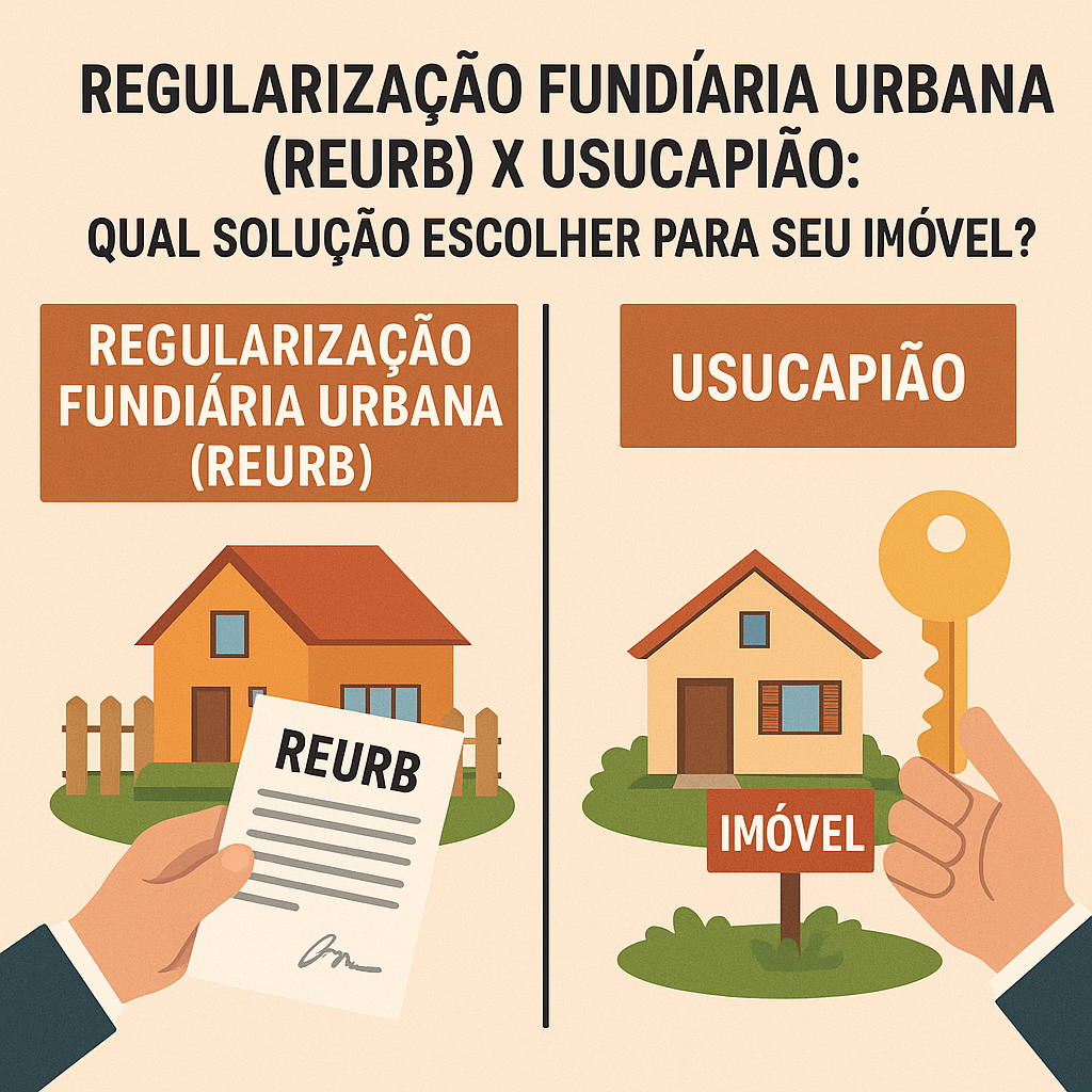 Regularização fundiária urbana (Reurb) x usucapião: qual solução escolher para seu imóvel?