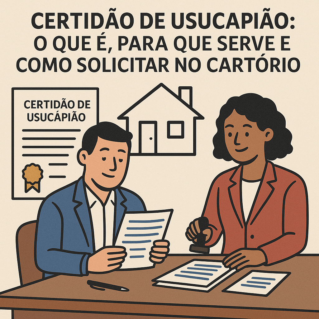 Certidão de usucapião: o que é, para que serve e como solicitar no cartório