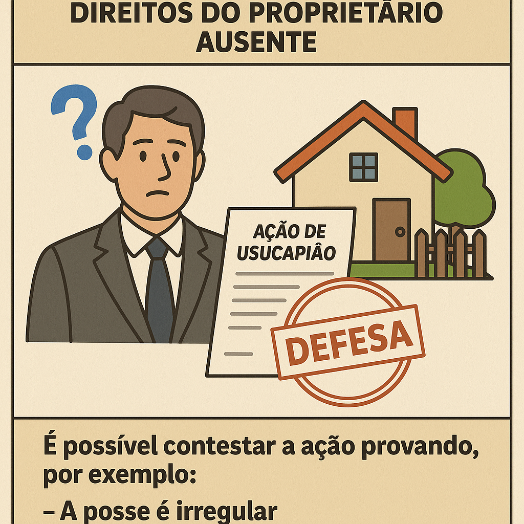 Como se defender de uma ação de usucapião: direitos do proprietário ausente