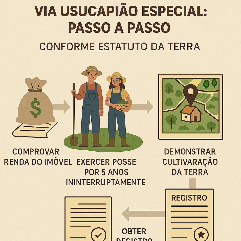 Regularização de áreas rurais via usucapião especial: passo a passo conforme Estatuto da Terra