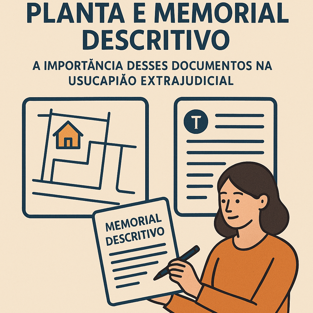 Planta e memorial descritivo: a importância desses documentos na usucapião extrajudicial