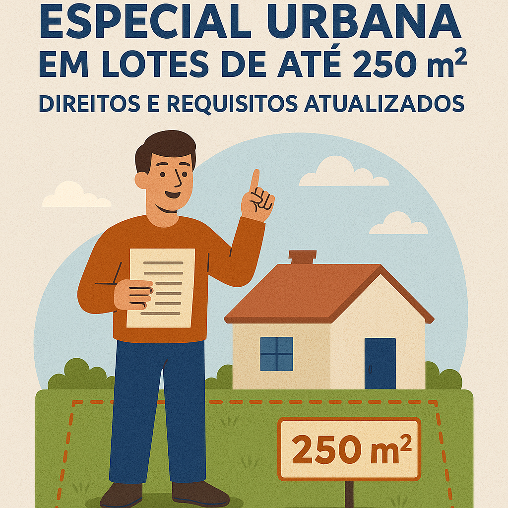 Usucapião especial urbana em lotes de até 250 m²: direitos e requisitos atualizados