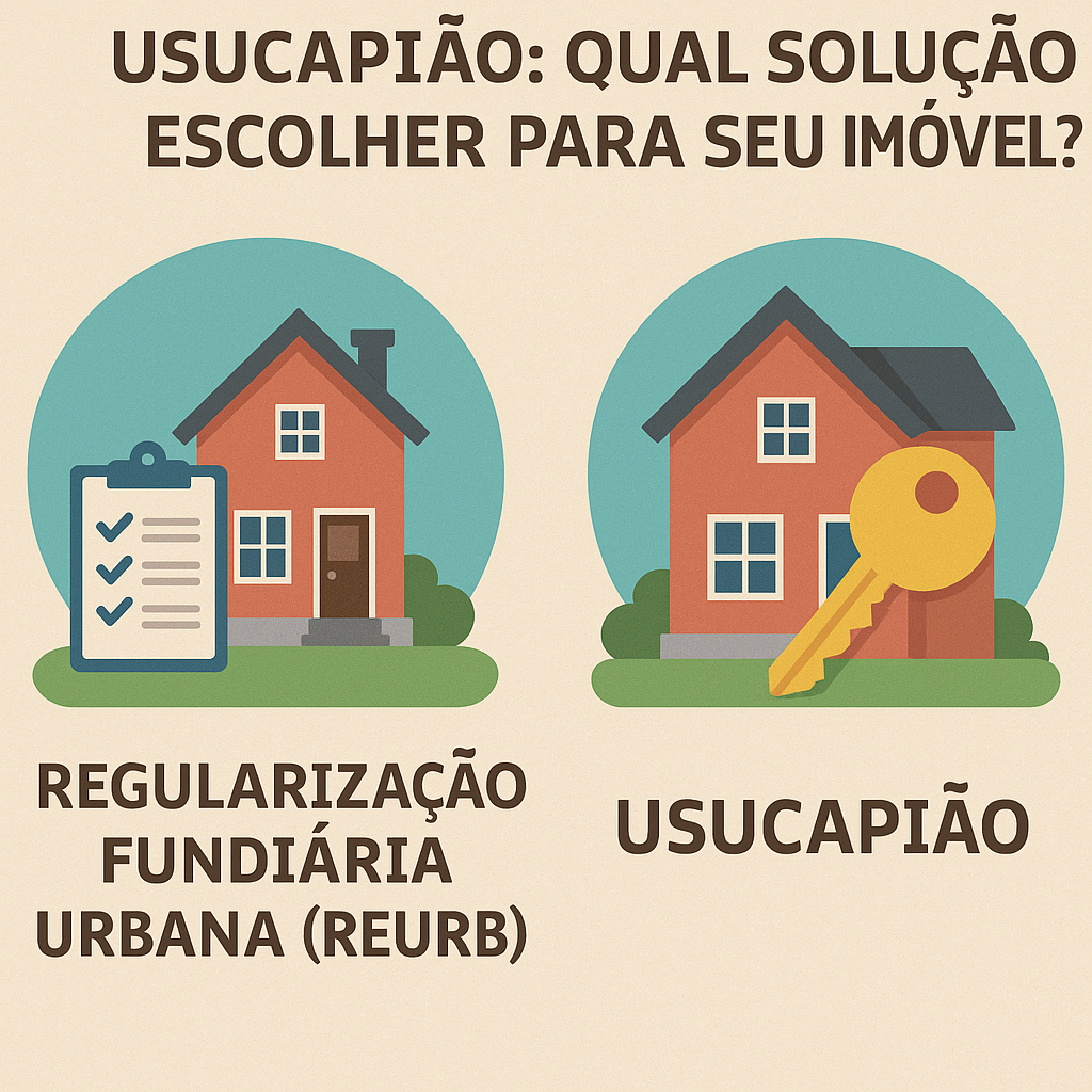 Regularização fundiária urbana (Reurb) x usucapião: qual solução escolher para seu imóvel?