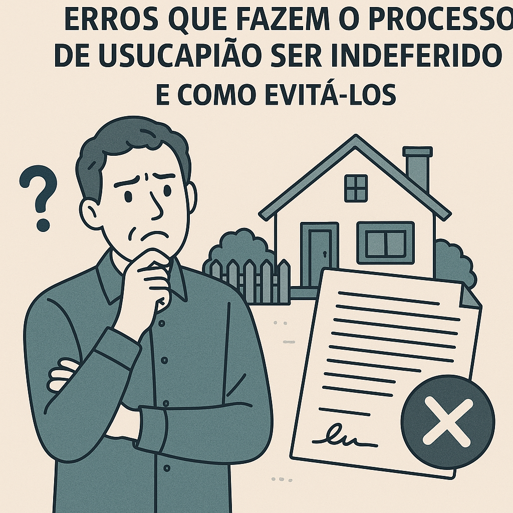 Erros que fazem o processo de usucapião ser indeferido – e como evitá-los