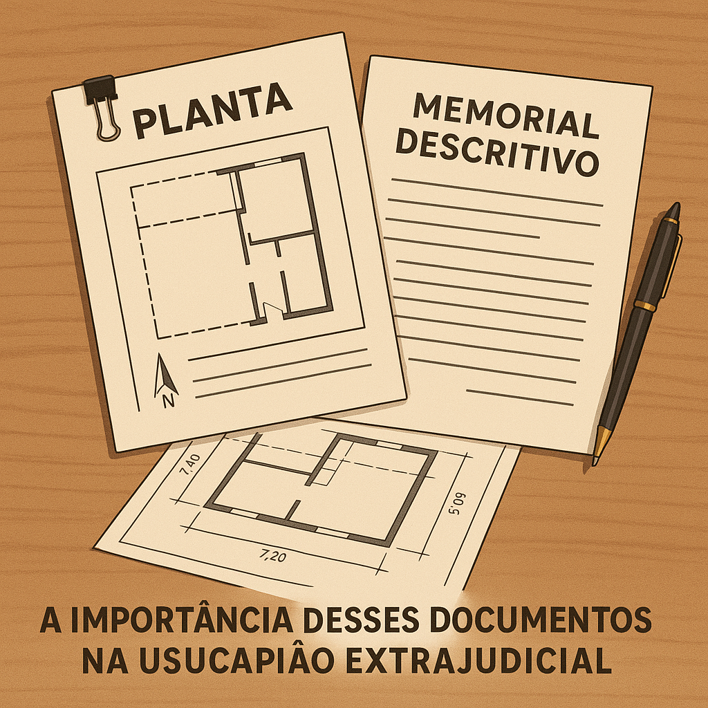 Planta e memorial descritivo: a importância desses documentos na usucapião extrajudicial
