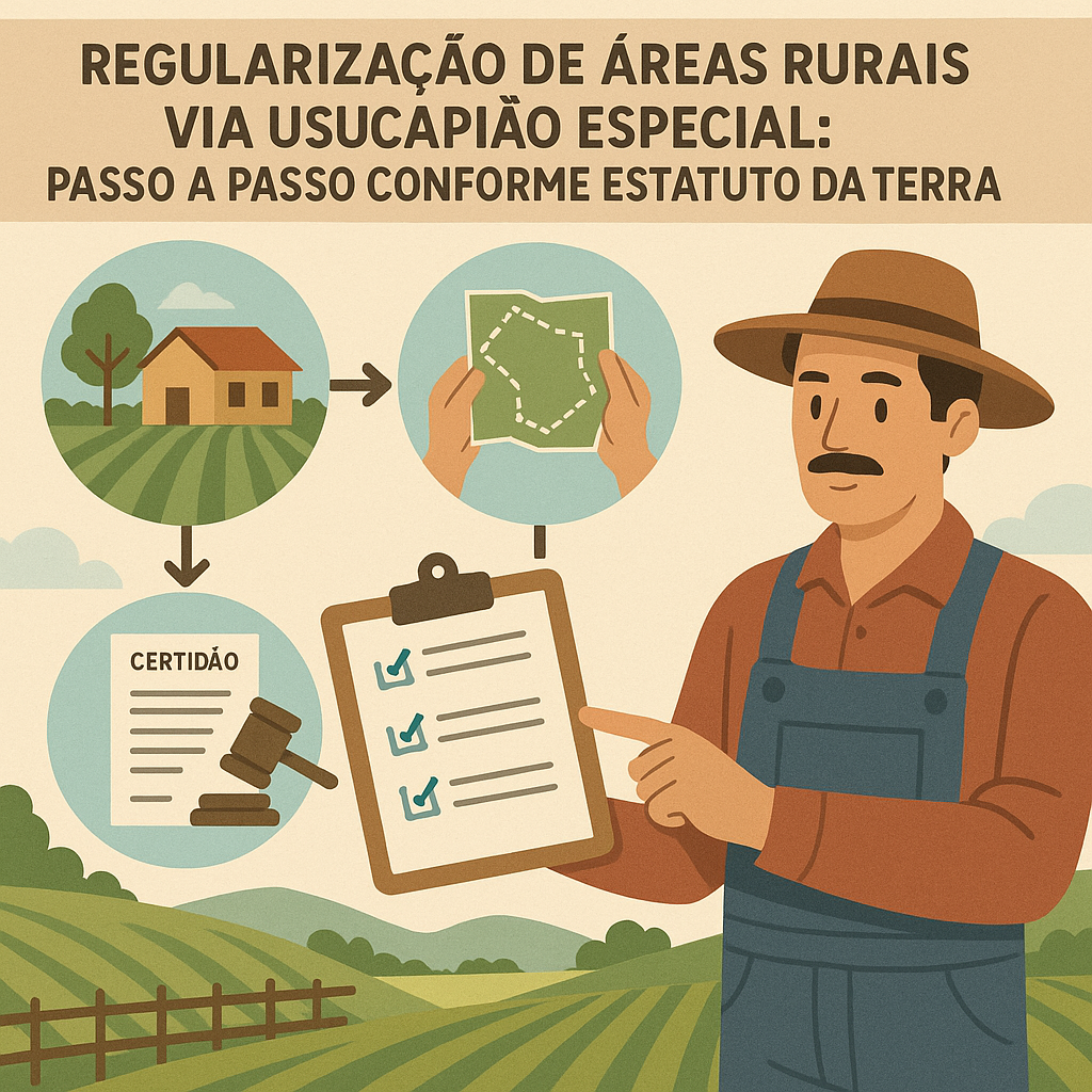 Regularização de áreas rurais via usucapião especial: passo a passo conforme Estatuto da Terra