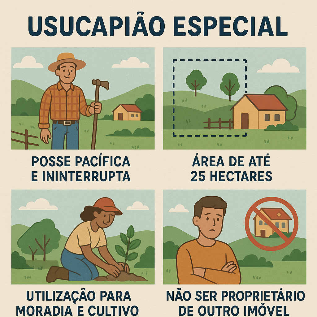 Regularização de áreas rurais via usucapião especial: passo a passo conforme Estatuto da Terra